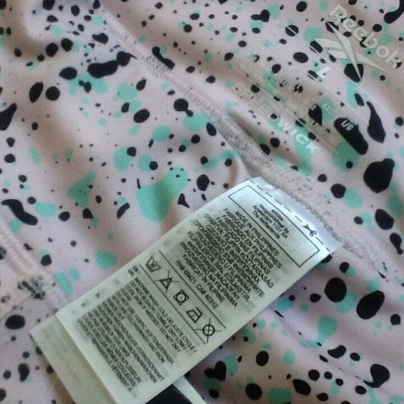 Reebok Workout-Ready Speedwick Fabric Leggings FROST BERRY PINK Women's Sz LARGE - Picture 6 of 6